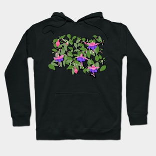 Fuchsia Flowers Hoodie